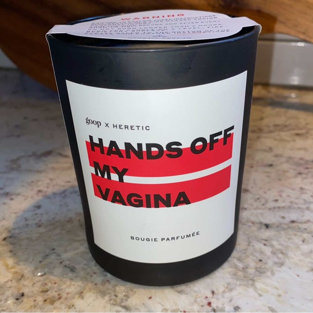 goop x Heretic Hands Off My Vagina Scented Candle - Black & Red